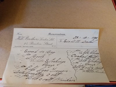 Lot 2 - A Diplomatic Corps uniform, belonging to Dadiba Merwanji Dalal (1870-1941)