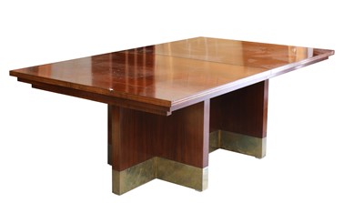 Lot 603 - An Indian rosewood dining suite