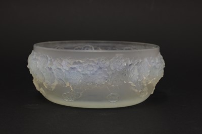 Lot 212 - A Lalique 'Primeveres' opalescent glass bowl