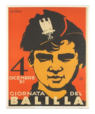 Lot 157 - 'Giornata Del Balilla 4 Decembre XI'