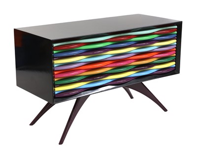 Lot 624 - A contemporary two-drawer cabinet