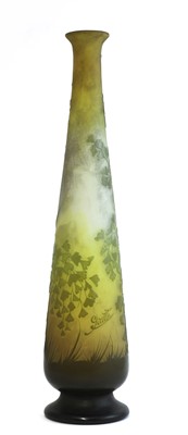 Lot 69 - A Gallé floral cameo glass vase