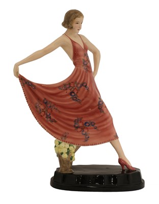 Lot 201 - A Goldscheider pottery figure of a lady