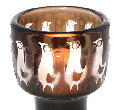 Lot 558 - A Kosta glass table lamp