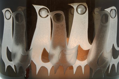 Lot 558 - A Kosta glass table lamp