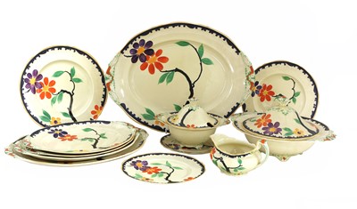 Lot 126 - An extensive Art Deco Royal Venton ware pottery dinner service