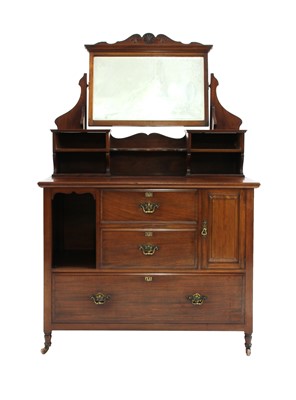 Lot 57 - An Art Nouveau mahogany dressing table