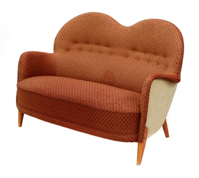 Lot 270 - A Danish embroidered settee