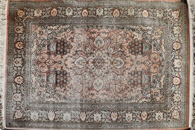 Lot 182 - Two Kashmiri silk rugs.