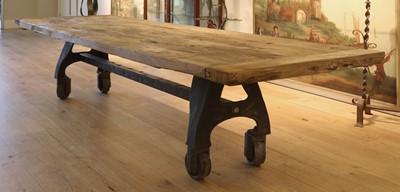 Lot 443 - A massive refectory table