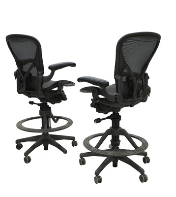Lot 470 - A pair of tall office chairs