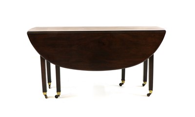 Lot 257 - A mahogany six leg oval dining table