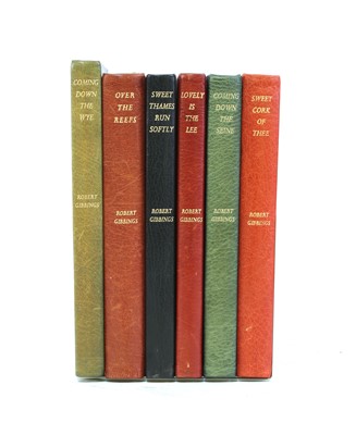 Lot 45 - Robert GIBBINGS Signed, Etc. 6 works in matching full morocco