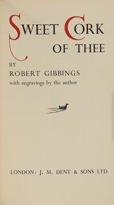 Lot 45 - Robert GIBBINGS Signed, Etc. 6 works in matching full morocco