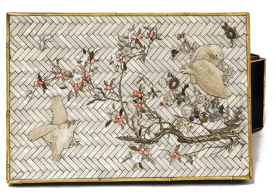 Lot 208 - A Japanese box and cover
