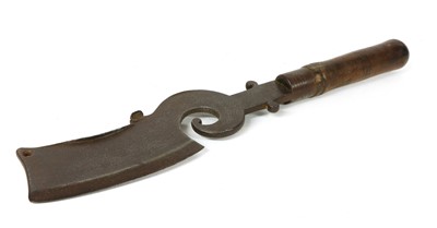 Lot 78 - A butcher's axe