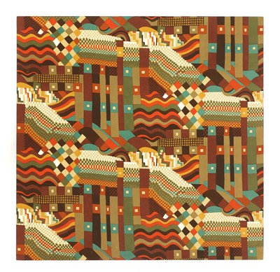 Lot 303 - A Liberty 'Bauhaus' mounted fabric panel