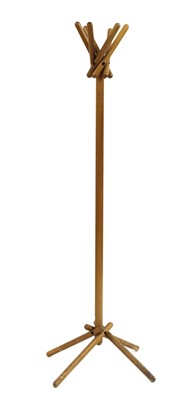 Lot 338 - A beechwood coat and hat stand