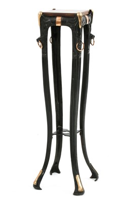 Lot 65 - An Art Nouveau cast iron torchère