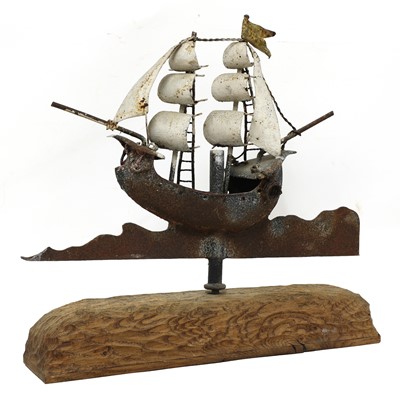 Lot 873 - An iron weathervane