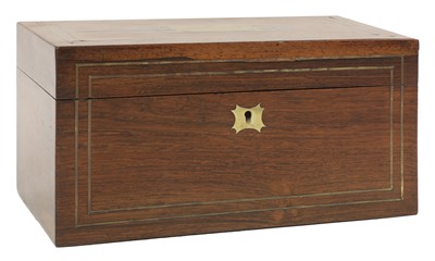 Lot 86 - A George III rosewood tea caddy