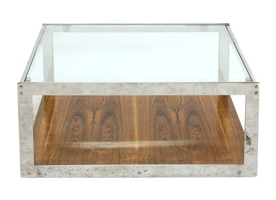 Lot 332 - A Merrow Associates' rosewood and chrome coffee table