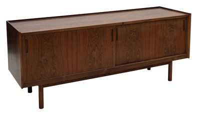 Lot 586 - A Danish rosewood low sideboard
