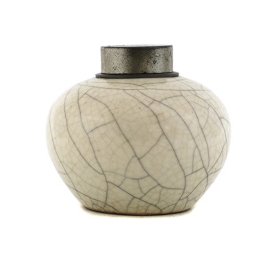 Lot 222 - A Chinese ge-type tea caddy