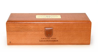 Lot 3 - Cristal Rose, Louis Roederer, Reims, 1995, one bottle in sealed presentation case