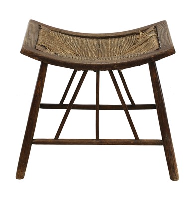 Lot 10 - An Arts and Crafts ash Thebes stool