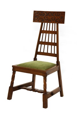 Lot 27 - A Liberty walnut side chair