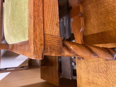 Lot 27 - A Liberty walnut side chair