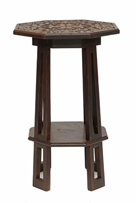 Lot 30 - An Arts and Crafts walnut octagonal occasional table