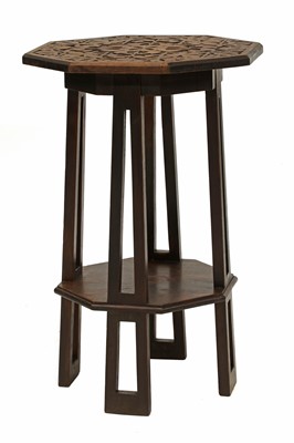 Lot 30 - An Arts and Crafts walnut octagonal occasional table