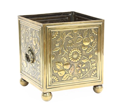 Lot 12 - An Aesthetic brass bough pot