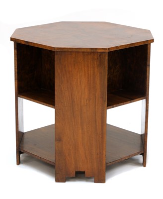 Lot 161 - An Art Deco walnut book table
