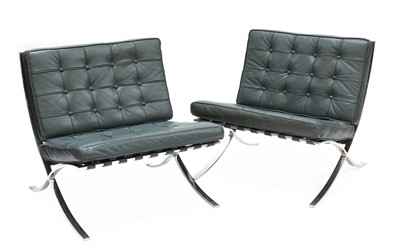 Lot 528 - A pair of 'Barcelona' chairs