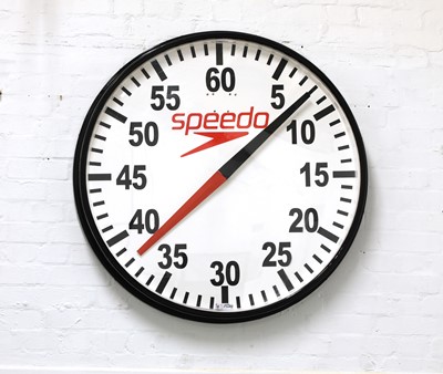 Lot 593 - A Speedo pace wall clock
