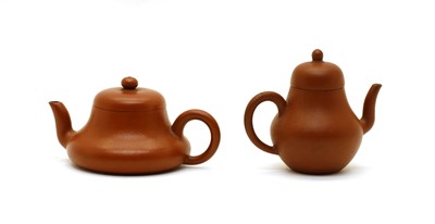 Lot 82 - Two Chinese Yixing teapots
