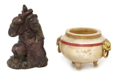 Lot 240 - A Chinese stone carving