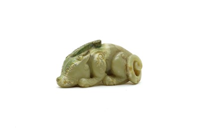 Lot 59 - A Chinese jade carving
