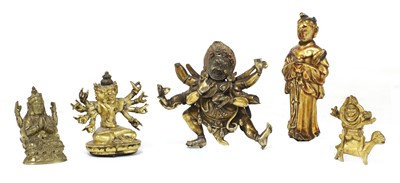 Lot 269 - A Chinese bronze bodhisattva