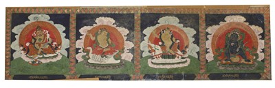Lot 260 - A Tibetan thangka