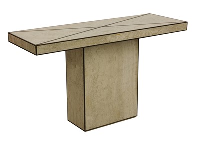 Lot 342 - An Italian marble and travertine marble console table