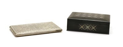 Lot 56 - A Persian silver cigarette case c.1890