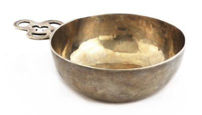 Lot 799 - A silver wine taster or bleeding bowl