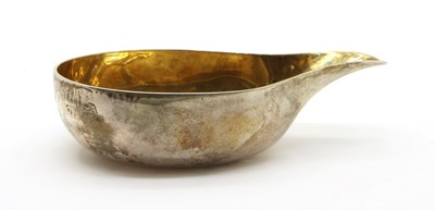 Lot 26 - A silver pap boat