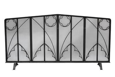 Lot 310 - A very large iron fireguard.