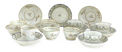 Lot 249 - New Hall porcelain teawares
