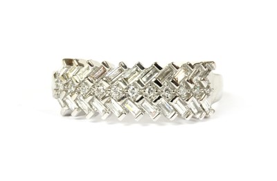 Lot 93 - A white gold diamond ring